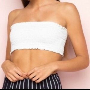 Tres Bien Navy Tube Top Size S